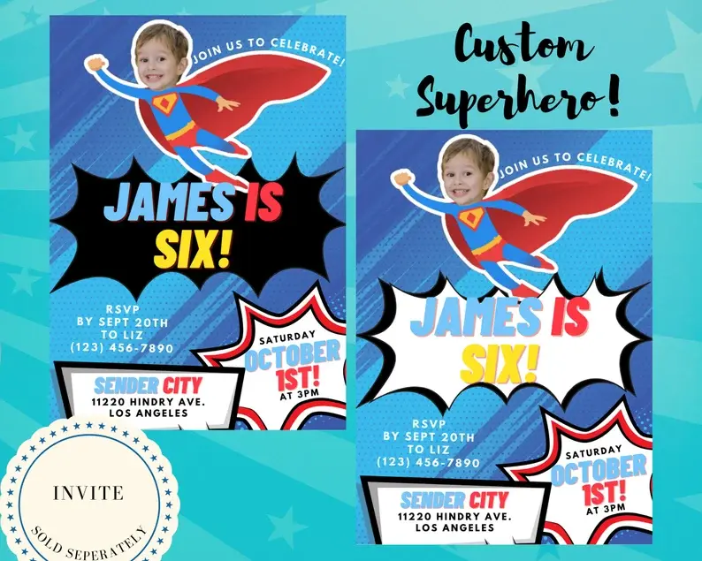 Thumbnail: Personalized Chip Bag Wrapper, Superhero Theme Birthday, Custom Superhero Photo