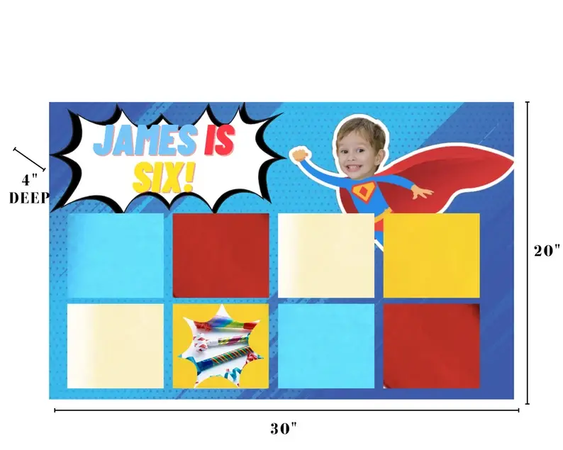 Thumbnail: Superhero Theme Punch Prize Box Party Favor Game, Get a Prize, Superhero Party