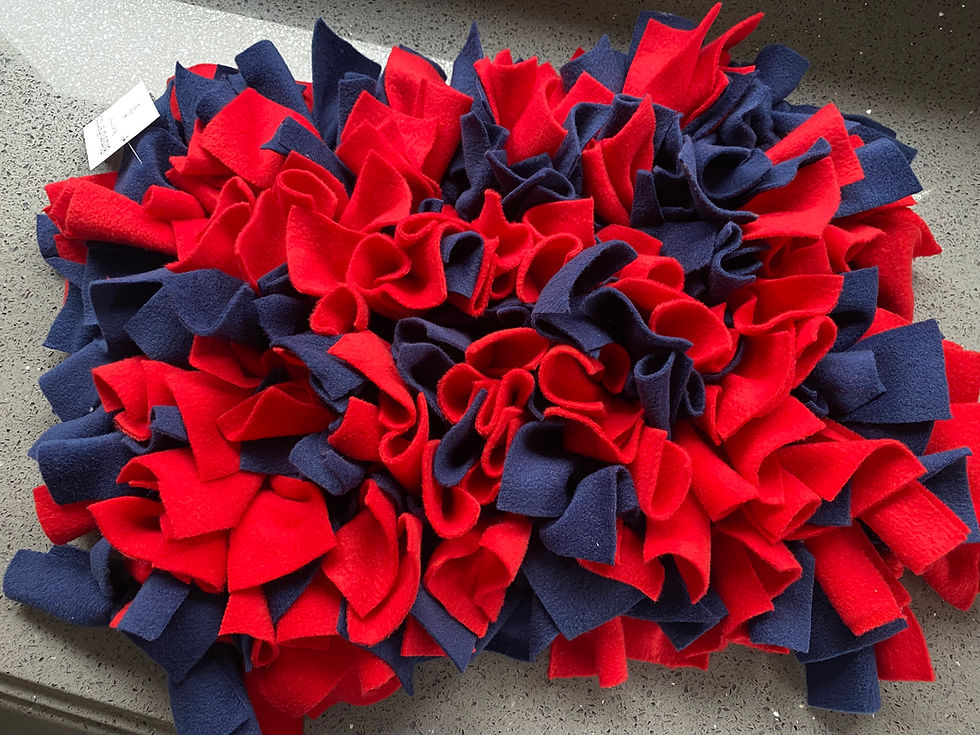 Thumbnail: Customisable medium dog enrichment mat made with polar fleece