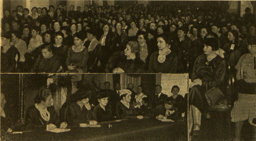 The Court of Intelligent Mothers, Kaunas, 1936. Mūsų kraštas, February 14, 1936.