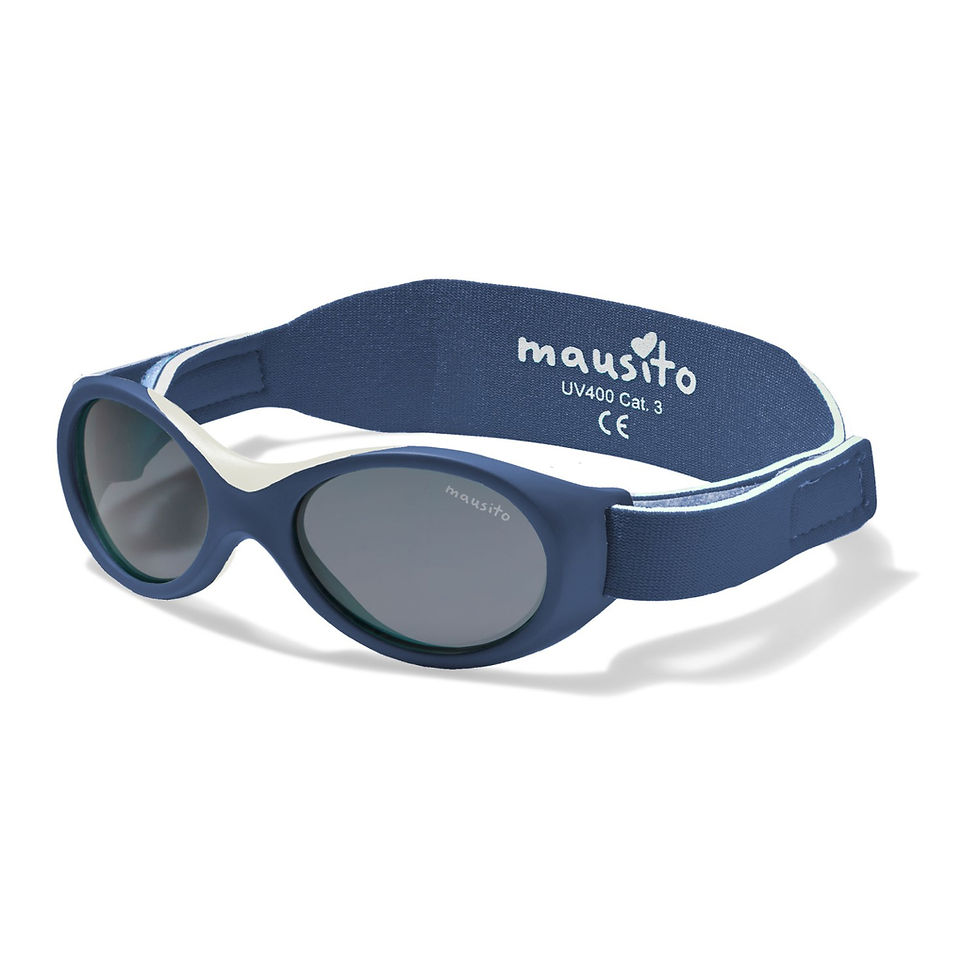 Miniatura: Lentes de sol Baby Surfer Mausito en azul oscuro, ligeros y seguros para bebés en sus primeras aventuras.