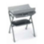 Bañera mudador plegable Volare Cam, con diseño compacto y patas de tijera plegables, ideal para espacios reducidos