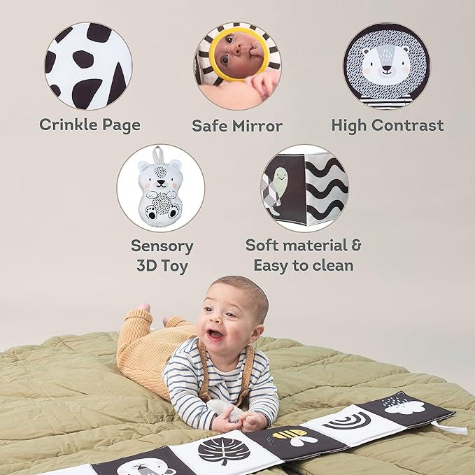Miniatura: Libro Savannah Blanco y Negro Taf Toys