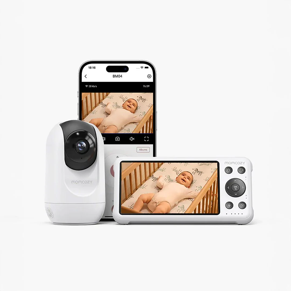 Monitor de bebé Wi-Fi con pantalla HD de 5" Momcozy