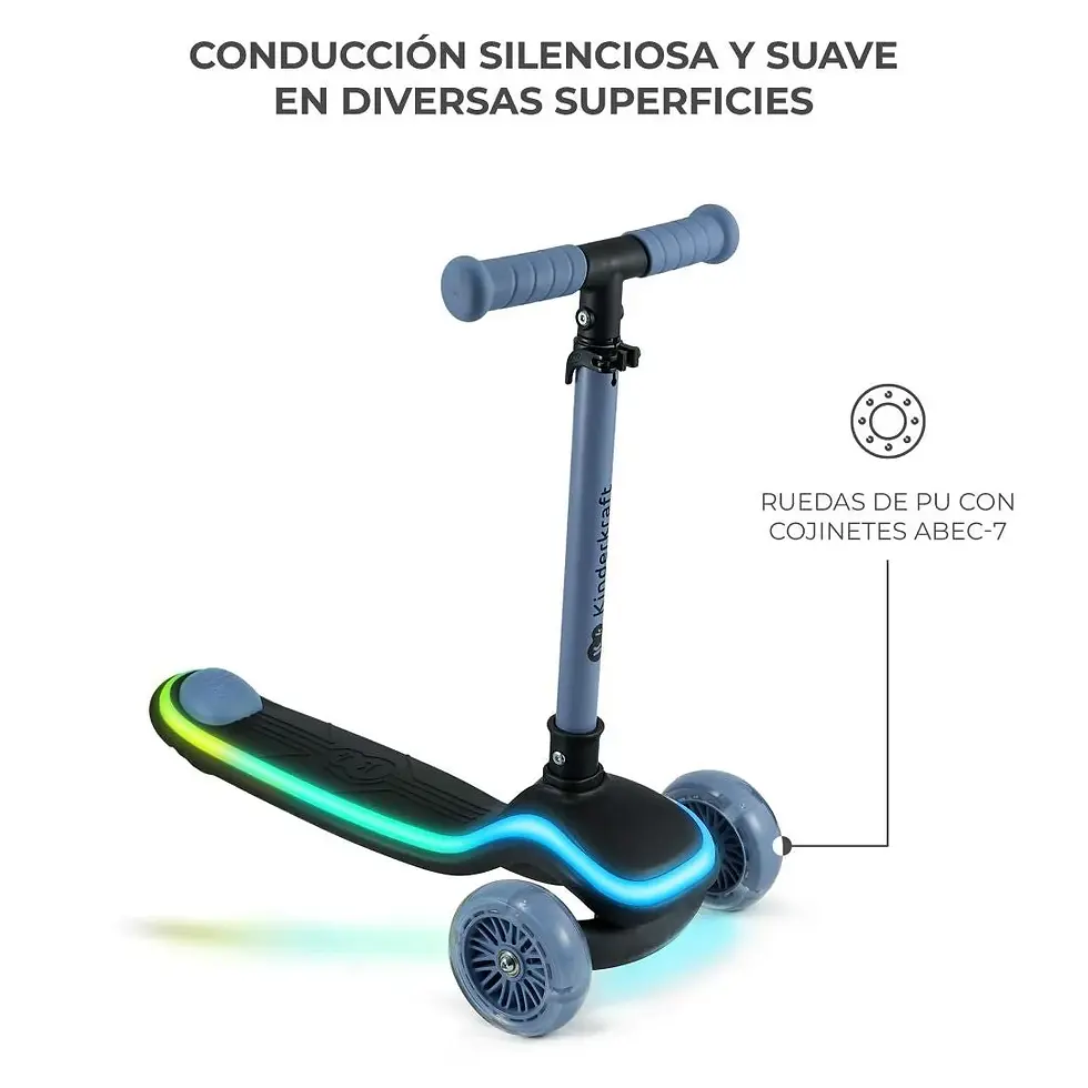 Miniatura: Scooter con luces LED Raket Kinderkraft