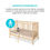 Miniatura: Cuna de madera Hanna 120x60cm Pinolino