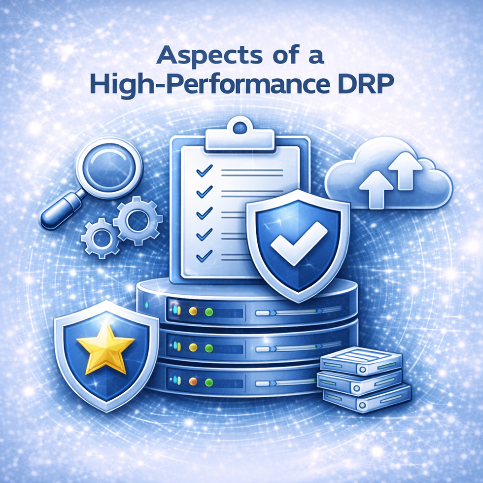 Aspects of a High-Performance Disaster Recovery Plan