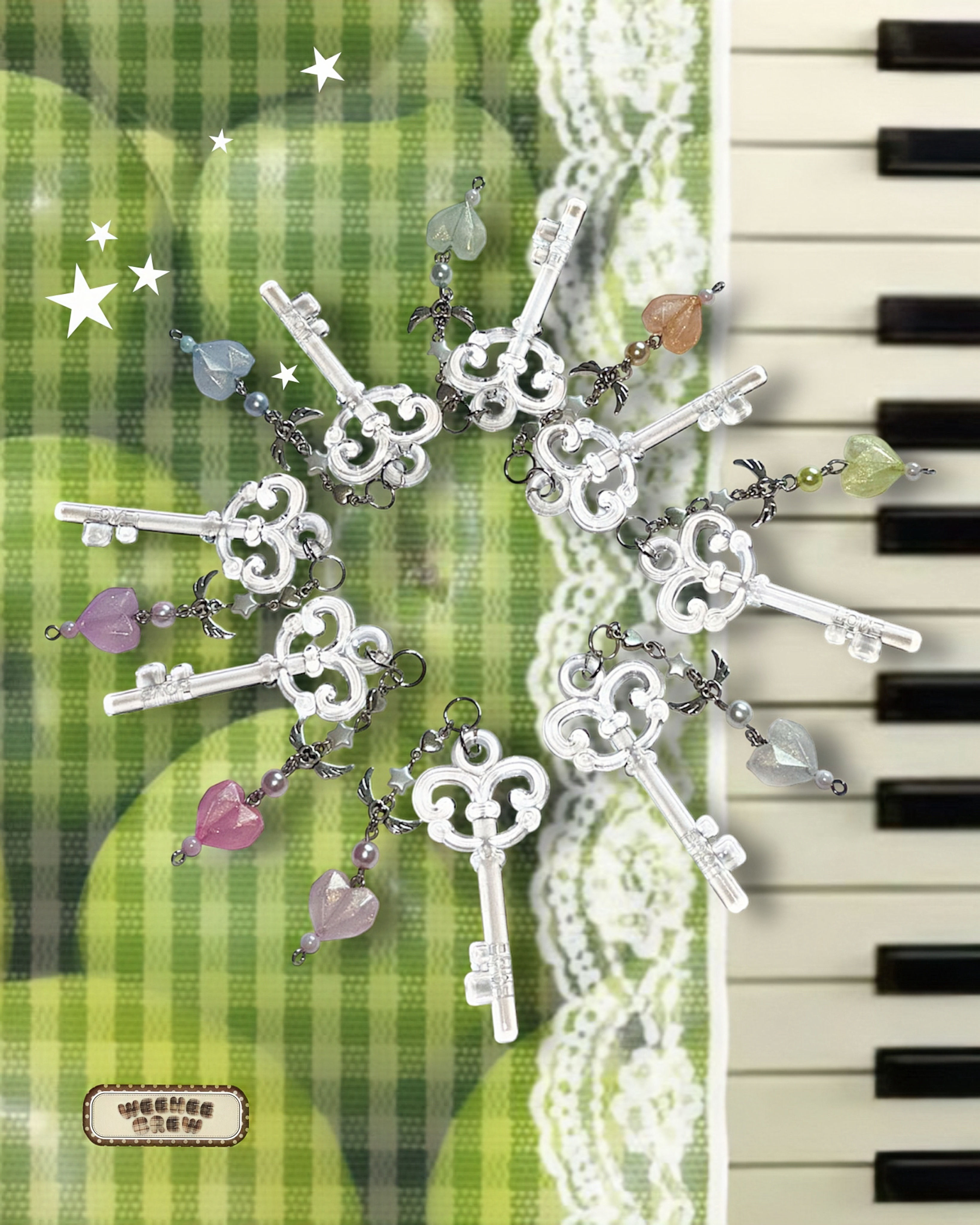 Crystal Key Phonestrap