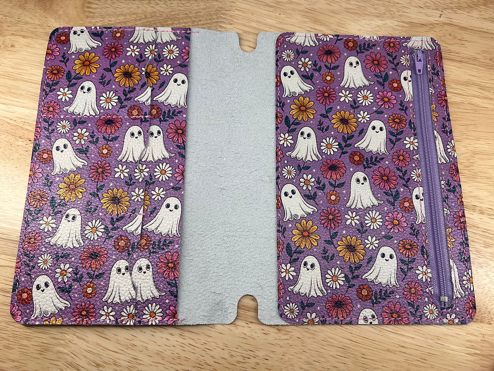 Thumbnail: RTS A5 or A6 Ghost Garden Leather Folio