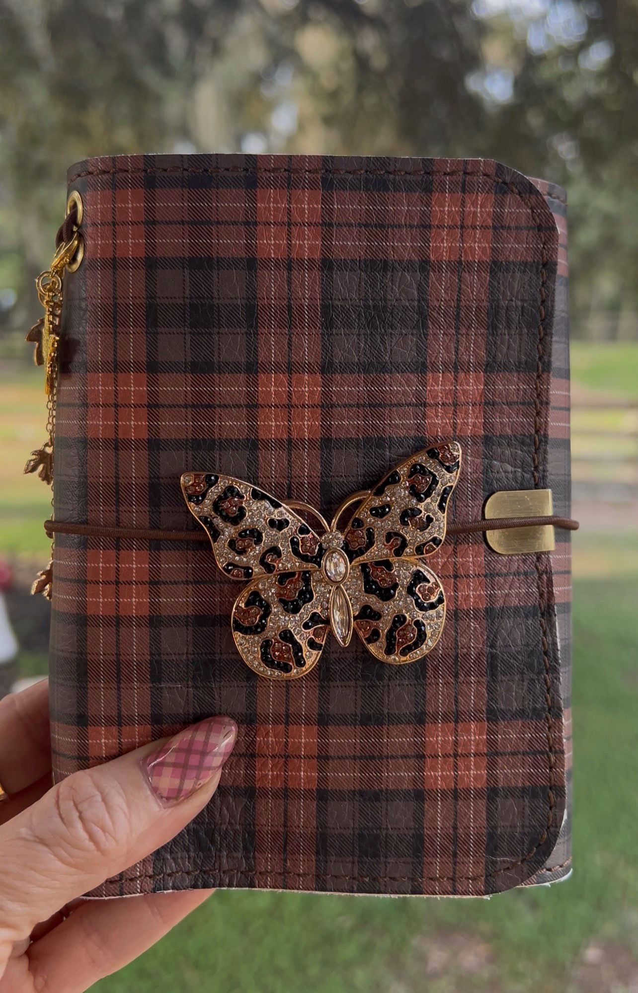 RTS A6 Fall Plaid Leather Journal Set