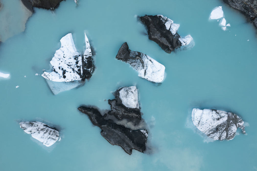 Frozen glacier lake in Norway  photographer Jb Liautard
