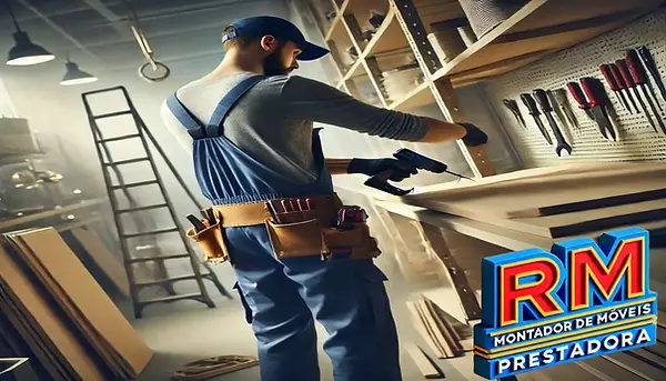 montador de móveis fazendo montagem de guarda roupa no setor aeroporto