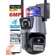 Camera WiFi instalada em área externa residencial