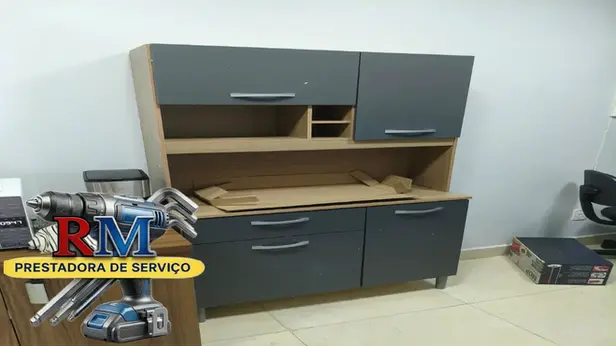 Montagem de armário 4 portas 1 gaveta com montador de armário próximo a mim