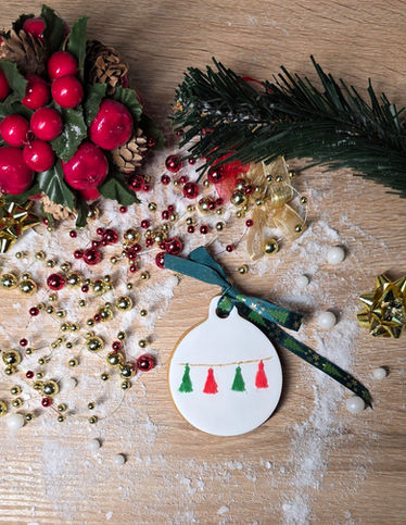 Elegant gift box filled with our hand-decorated vanilla and gingerbread Christmas cookies