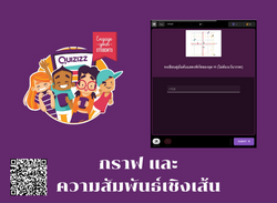Quizziz กราฟและความสัมพันธ์เชิงเส้น