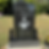 Jet Black Single French Curve Upright Monument