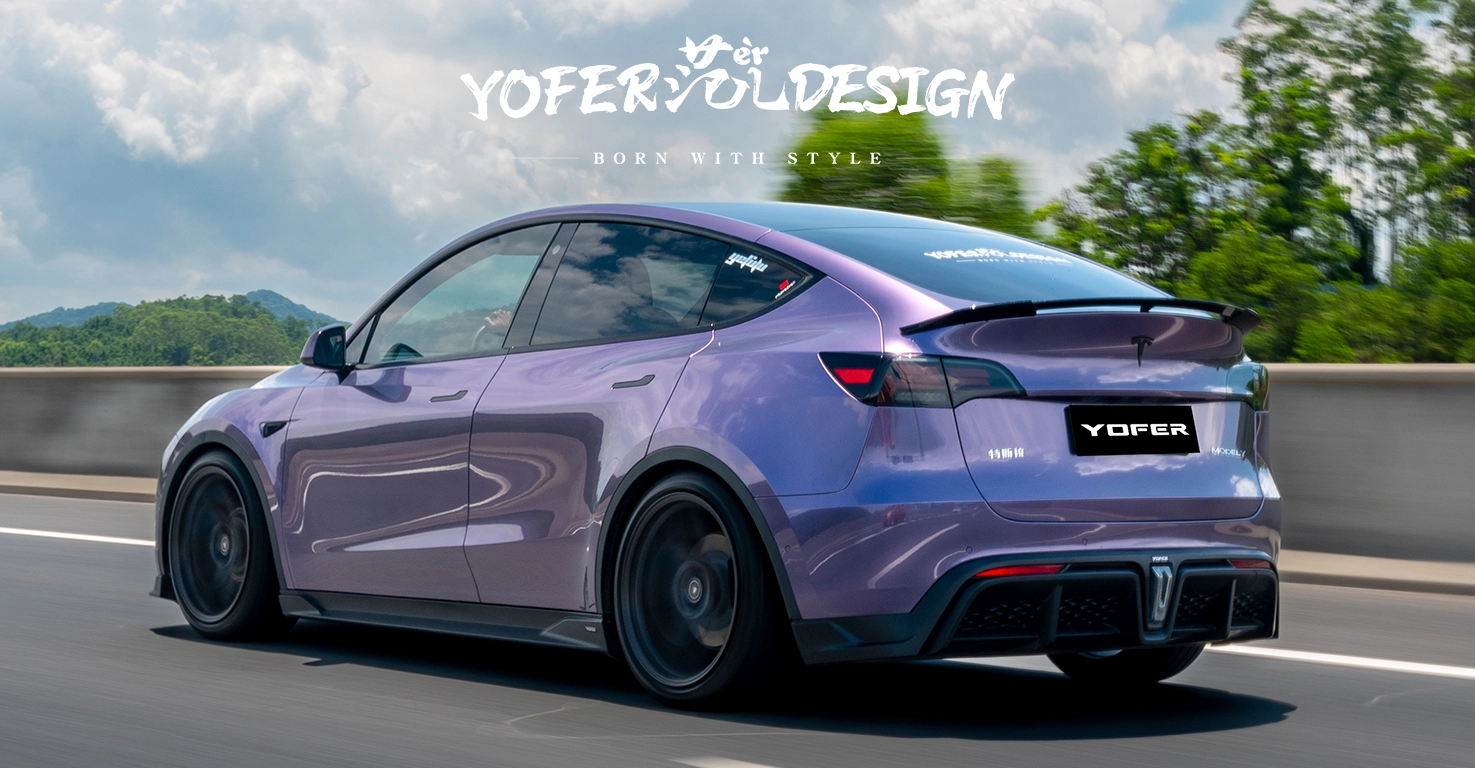 Tesla Model Y 2021 MAX Body Kit Rear View