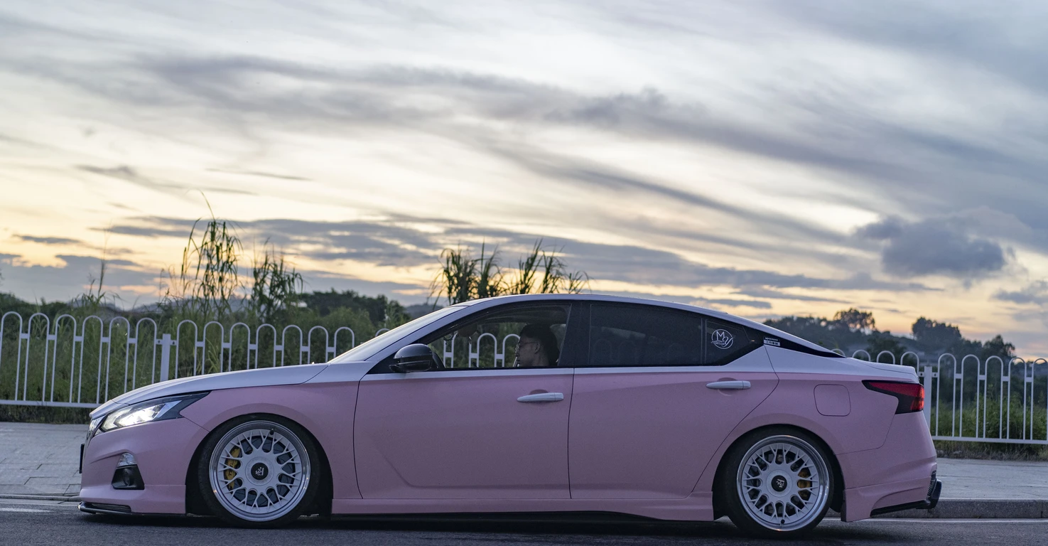 Nissan Altima 2019 Style A Body Kit Side Skirt Left View