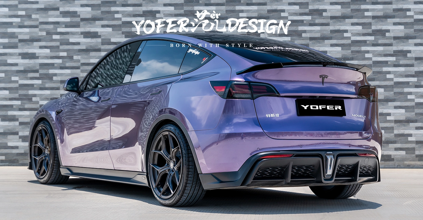 Tesla Model Y 2021 MAX Body Kit Rear Diffuser View