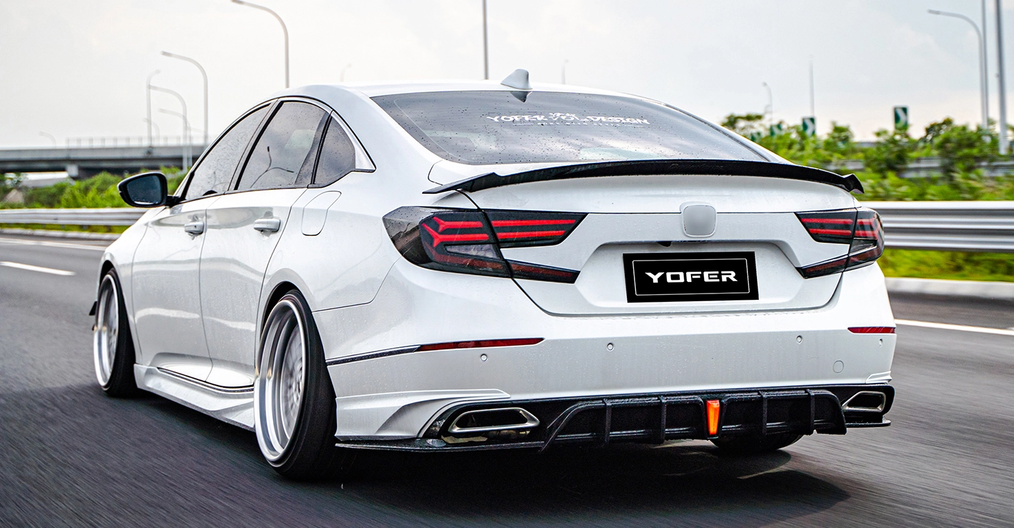 Honda Accord 10th Gen Restyling 2021 Body Kit Rear Diffuser View