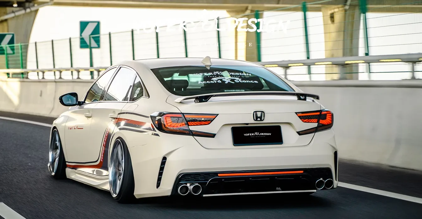 Honda Accord 10th Gen 2018 Dragon Shadow Body Kit Rear Diffuser View