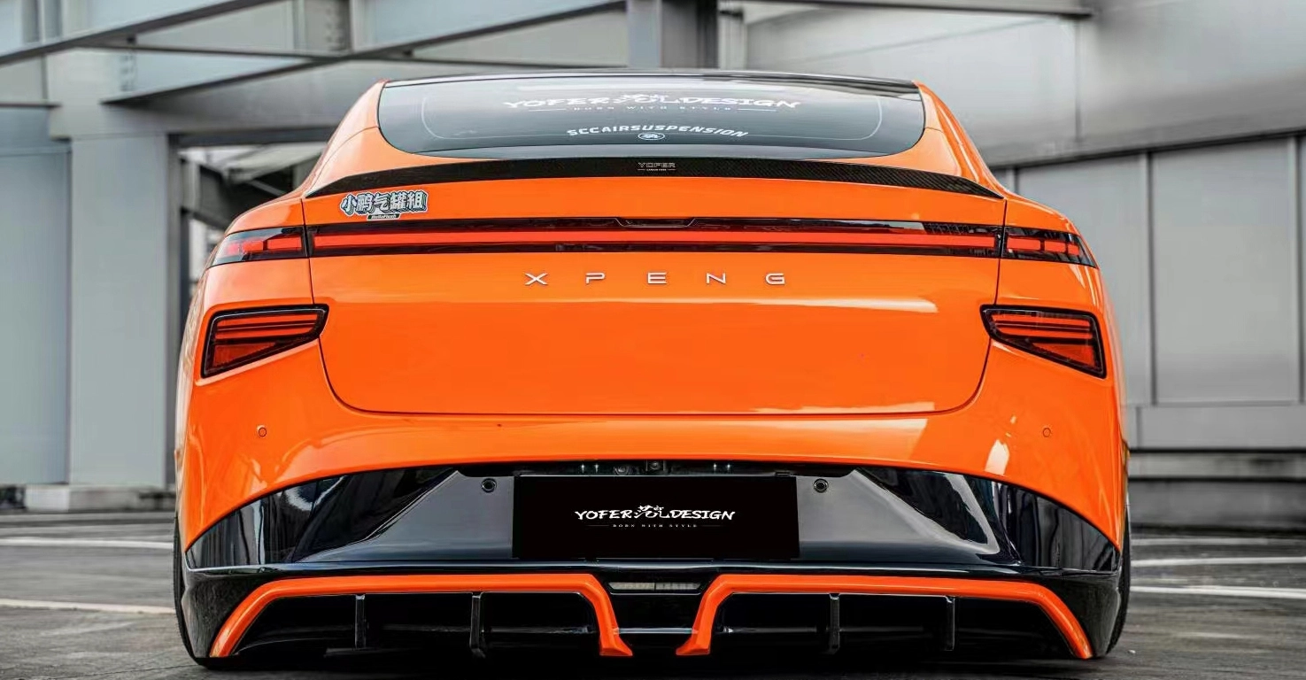 XPENG P7 2021 Body Kit Rear Diffuser View