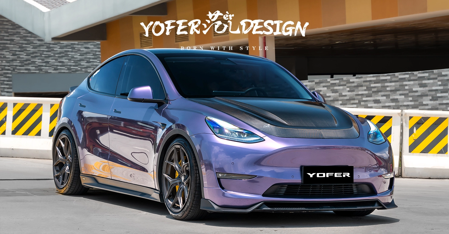 Tesla Model Y 2021 MAX Body Kit Front Lip View