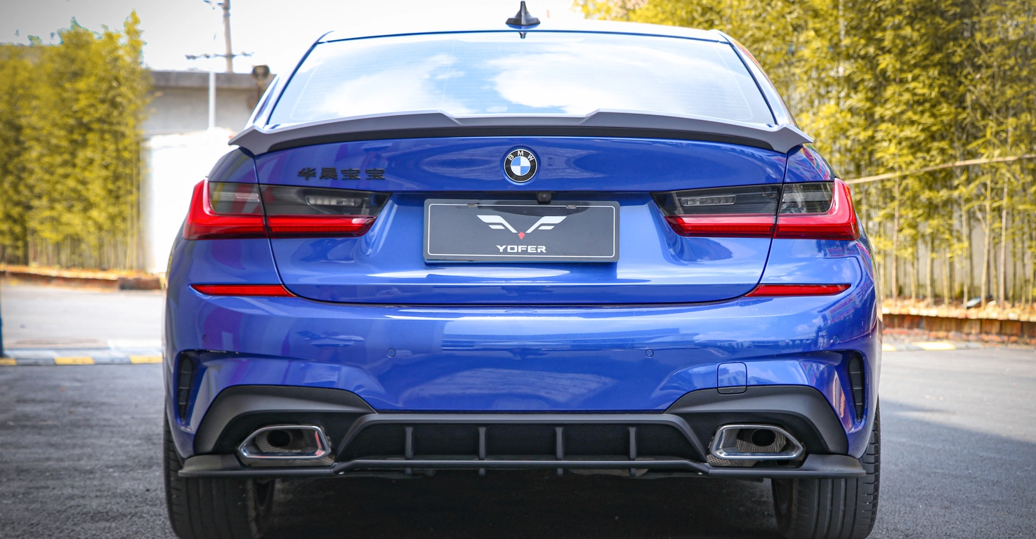 BMW 3 Series G20 2019 Body Kit Style B Rear Diffuser View