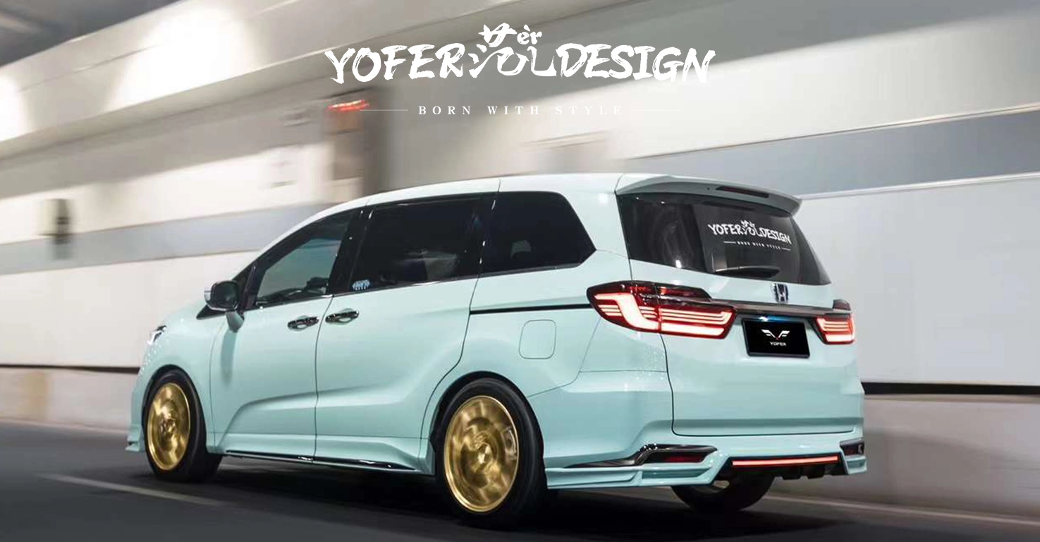 Honda Odyssey 2022 Body Kit Rear View Left Rear View