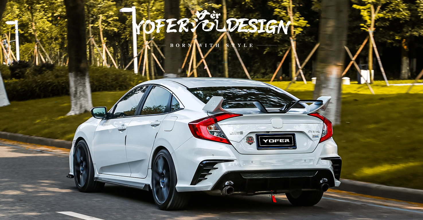 Honda Civic 10th Gen 2016 Body Kit Rear Diffusor