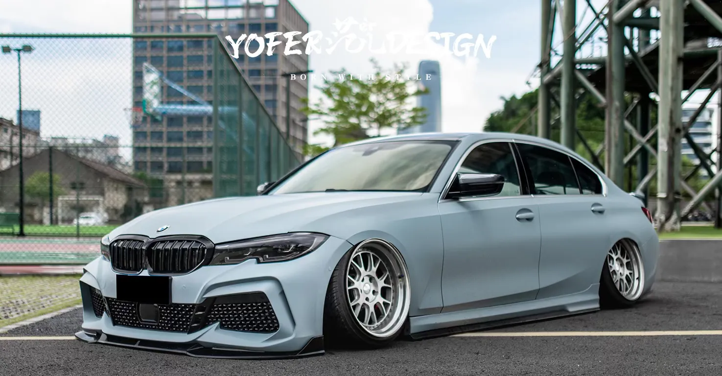 BMW 3 Series G20 2019 Body Kit Style B Front Diffuser View