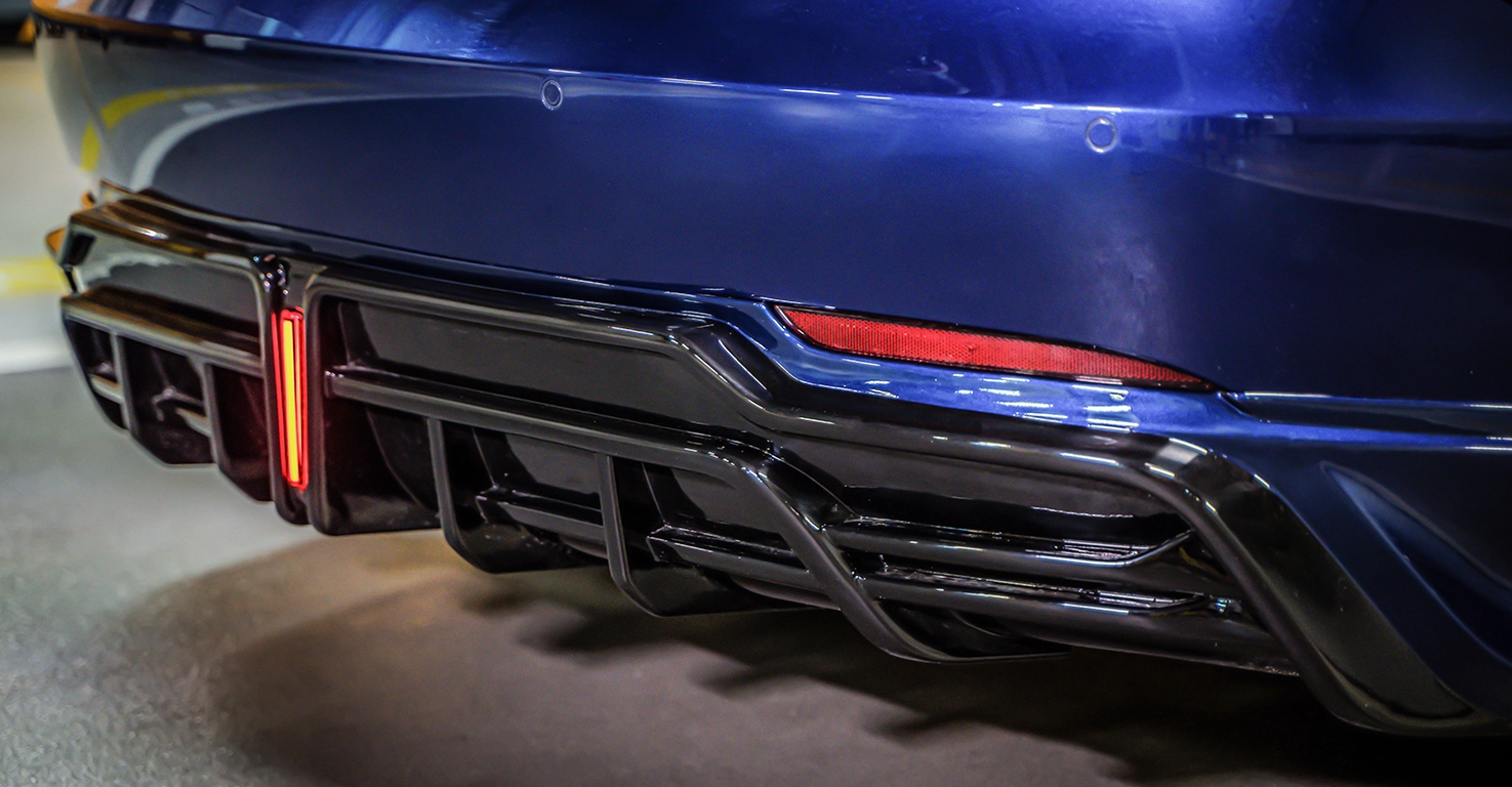 Tesla Model 3 2019 Body Kit Rear Diffuser View