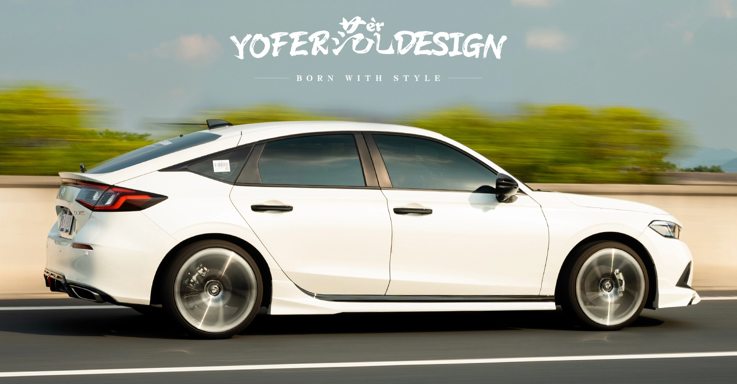 Honda Civic Hatchback 11th Gen 2021 Body Kit Side Skirts