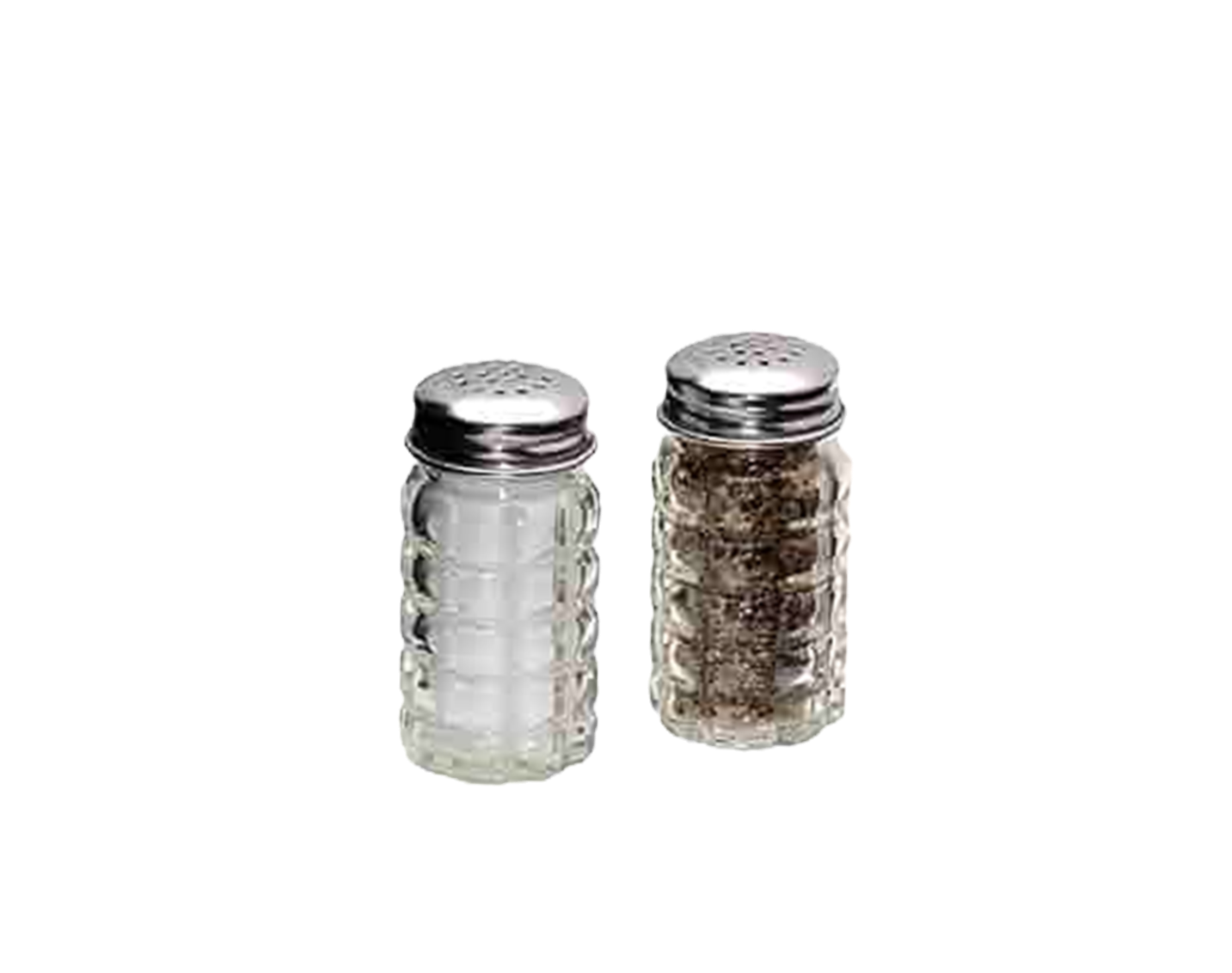Set of Plaid Salt & Pepper Shakers
