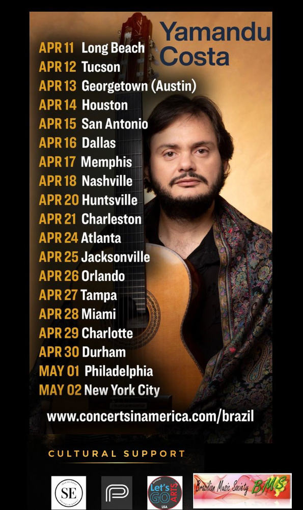 🎶 Yamandu Costa – Turnê pelos EUA 🎶