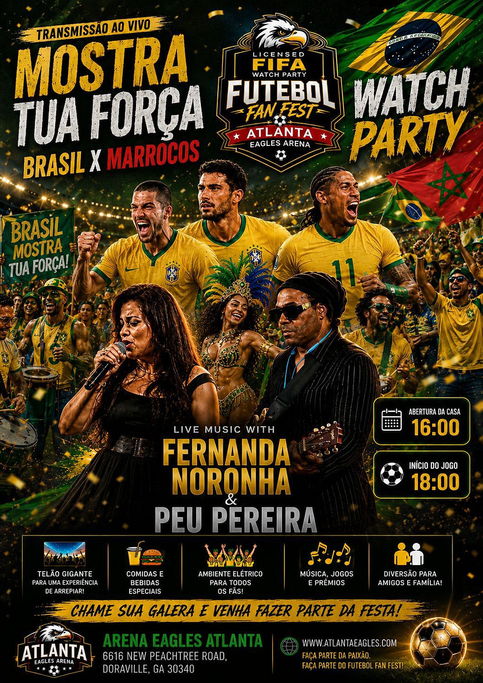 BRAZIL vs. MOROCCO – FIFA WORLD CUP 2026 WATCH PARTY