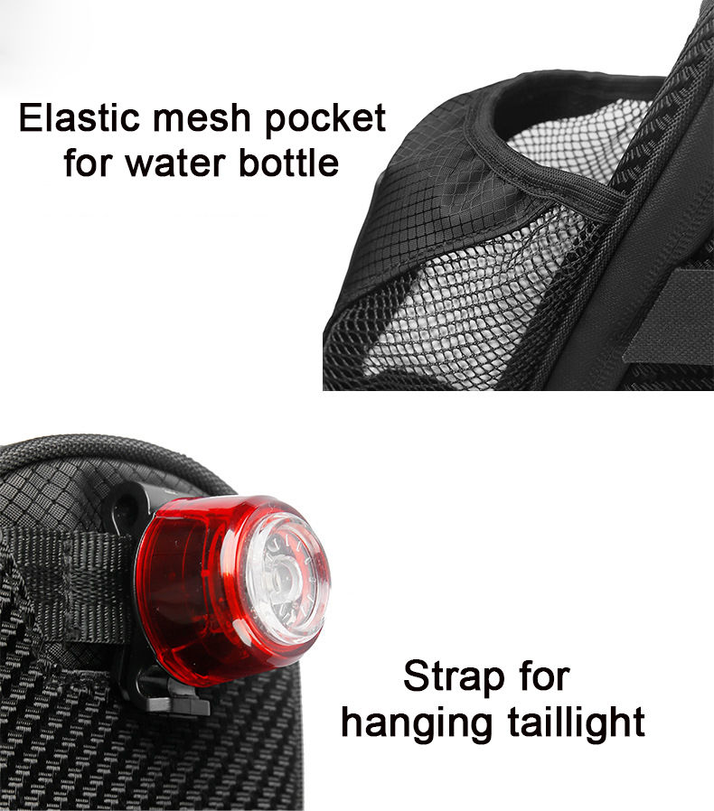 Thumbnail: Under Seat Pack Bicycle Storage Bag Bike Saddle Bags with Water Bottle