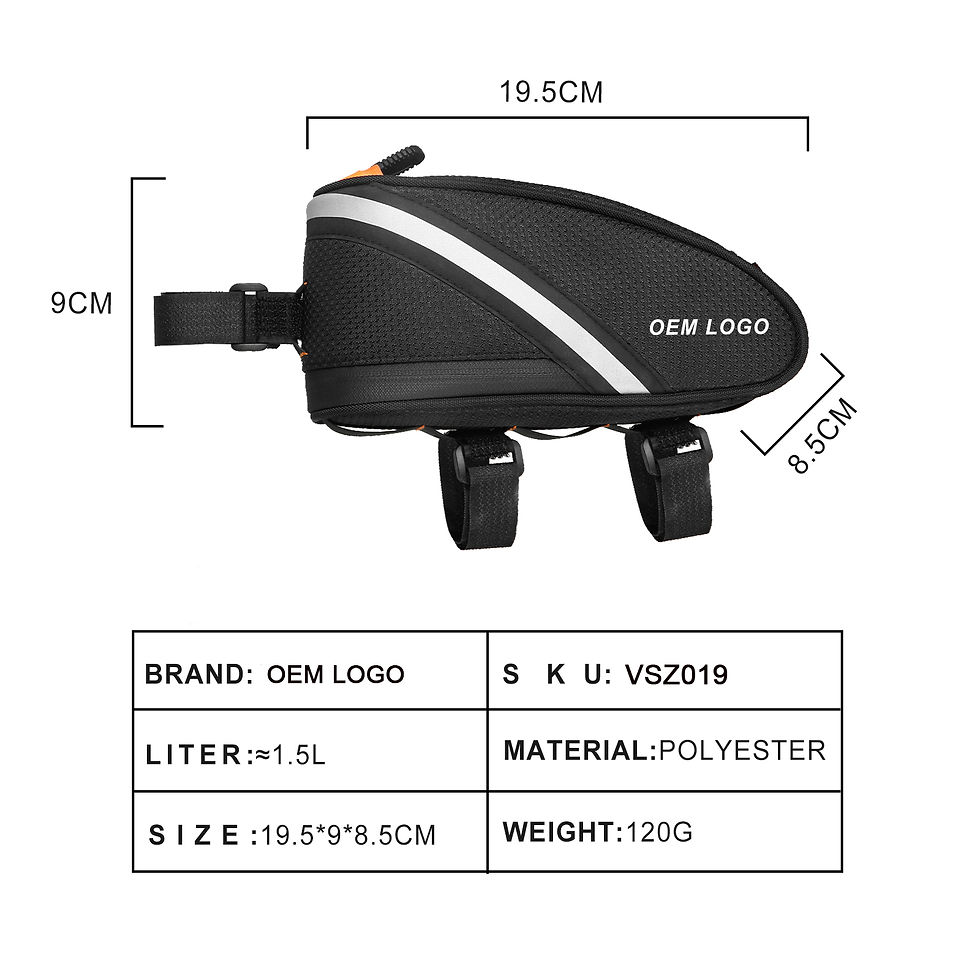 Miniatura: Cycling Pocket MTB Road Bicycle Accessories Bike Top Tube Front Frame Bag