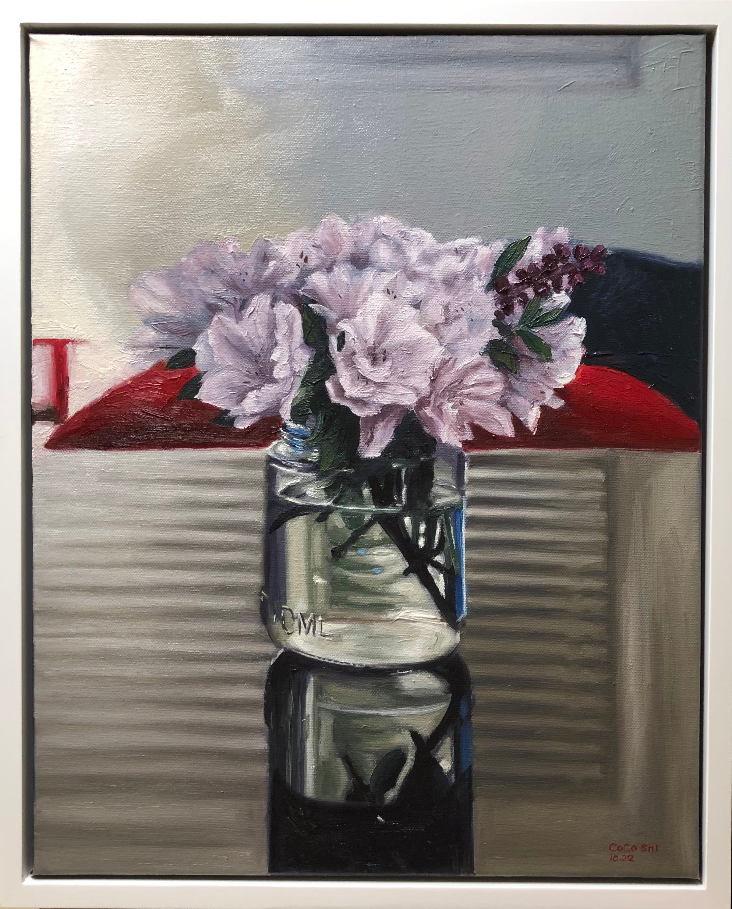 Flowers in a Glass Jar