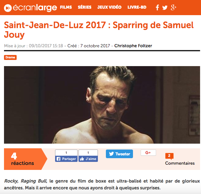 Ecran large - 7 octobre 2017