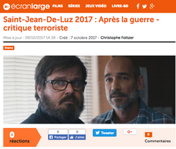 Ecran Large - 7 octobre 2017