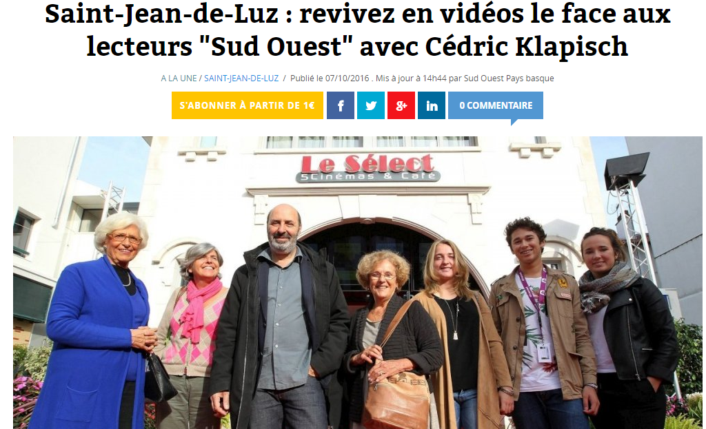 Sud ouest 07/10/16