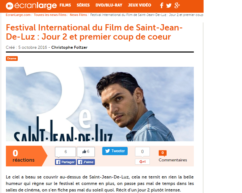 Ecran large du 05/10/16