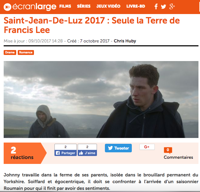Ecran Large - 7 octobre 2017