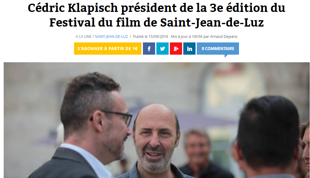 Sud ouest 16/09/16