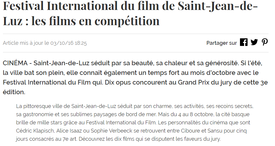 Le Journal des femmes 03/10/16