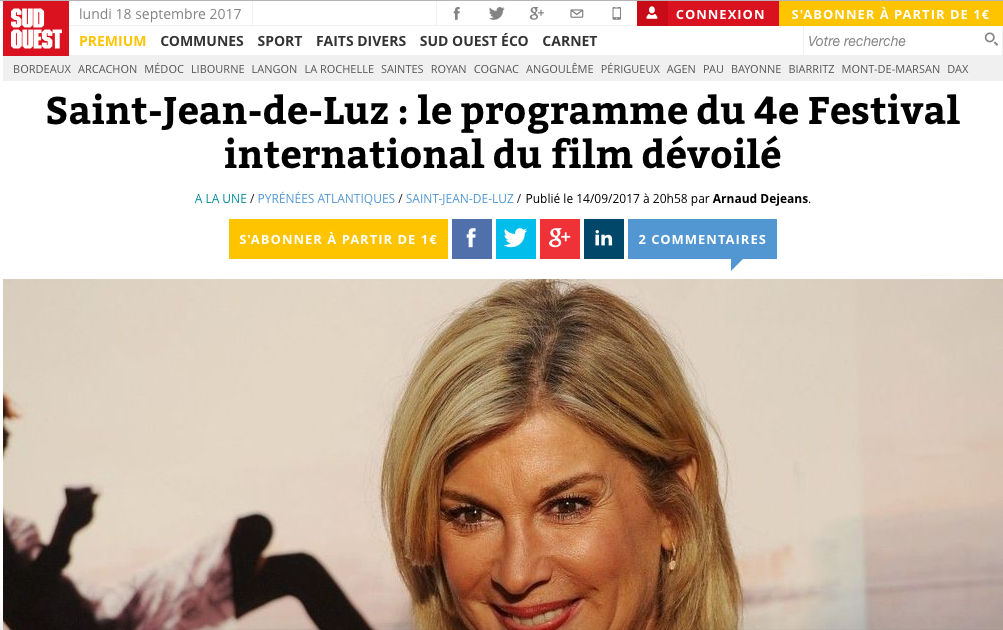 SUD OUEST 14 septembre 2017