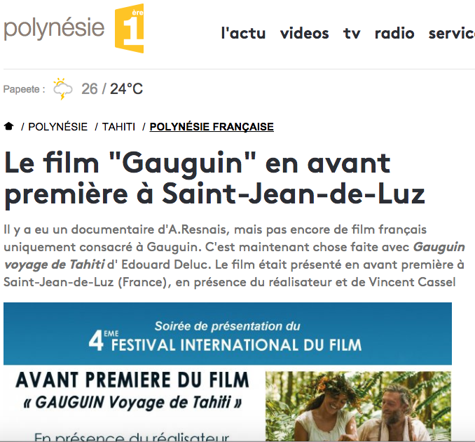POLYNÉSIE 1ère 17 SEPTEMBRE 2017