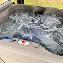 Fresh water in new spa.